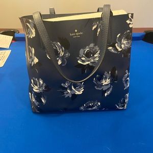 Kate Spade Blue Floral Tote